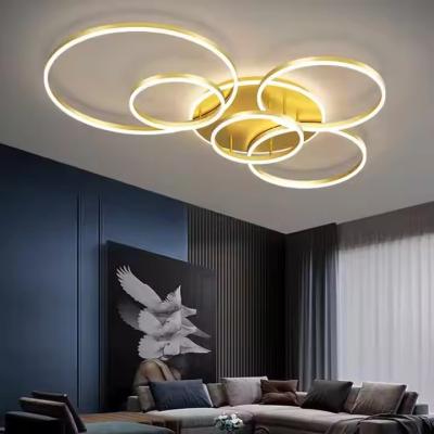Round Square LED Ceiling Light Remote Control Chandelier Ceiling Light 3500K