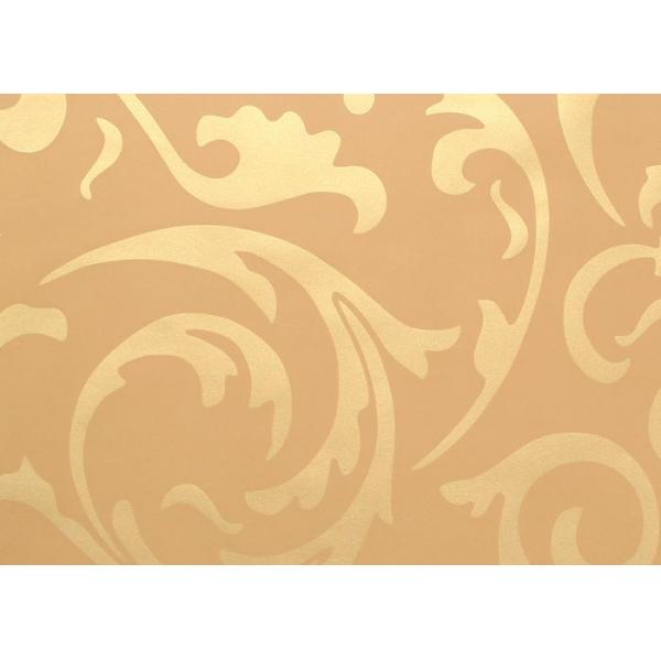 Съемные европейские обои типа с роскошной золотистой картиной листьев