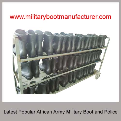 Wholesale China made Latest African Army Police Worn Military Tactical Combat Jungle Officer DMS Cement  Boot Shoes