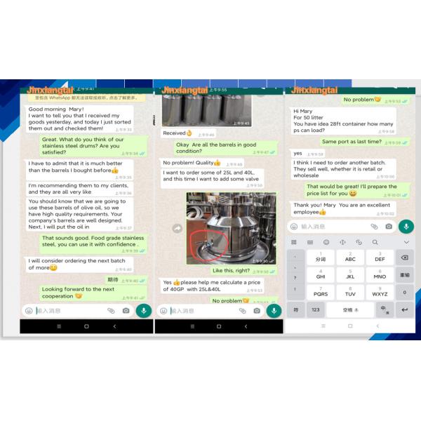 бочонки уплотнения толщины нержавеющей стали 1.0mm 20L Ss201 доят консервную банку