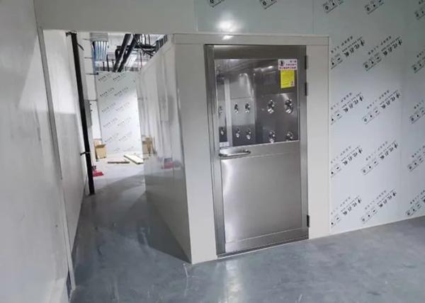 Wear Resistant Class 100 Stainless Steel Air Shower With Dedicated Fan Hepa Filter