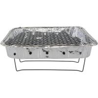 Outils de barbecue à l' extérieur jetables pour pique-nique Plateau de barbecue en aluminium