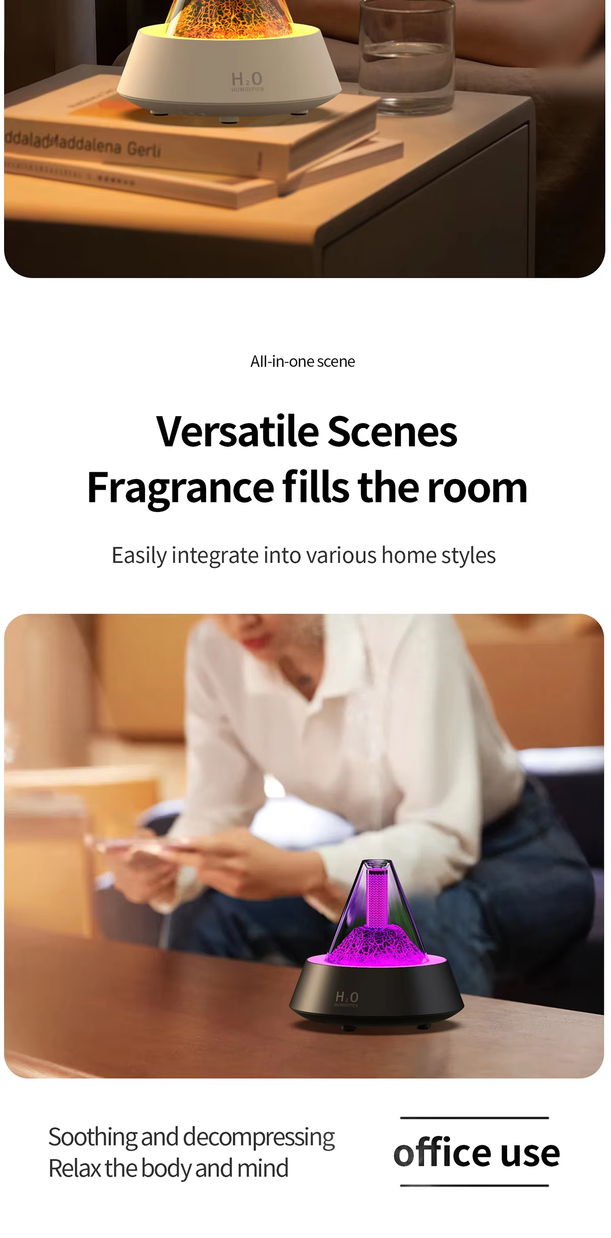 Custom Ultrasonic Aromatherapy Diffuser Mini USB Essential Oil Diffuser For Home Car Use