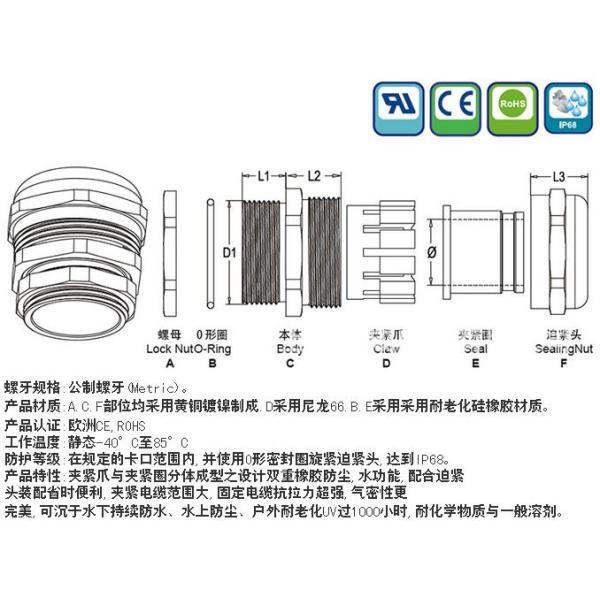 Metal /brass cable gland