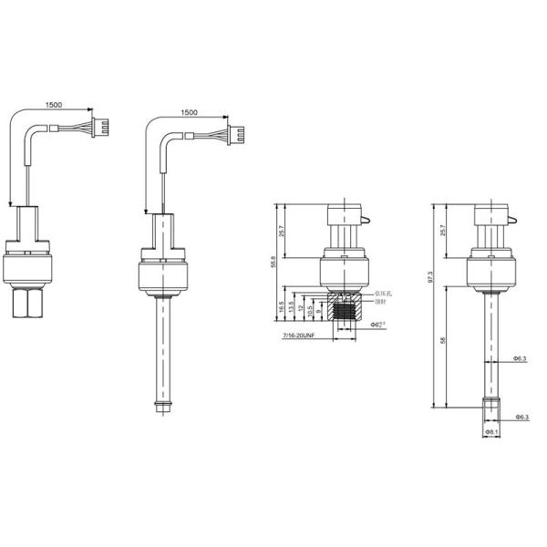 NS-P321 Series IP66 1800VAC Pressure Sensor RoHs Safety Pressure Switch