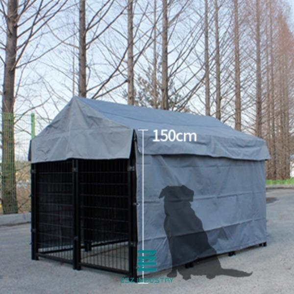 Outdoor Welded Wire Mesh Fence Panels Metal Dog Kennel 225 X 160 X 150cm
