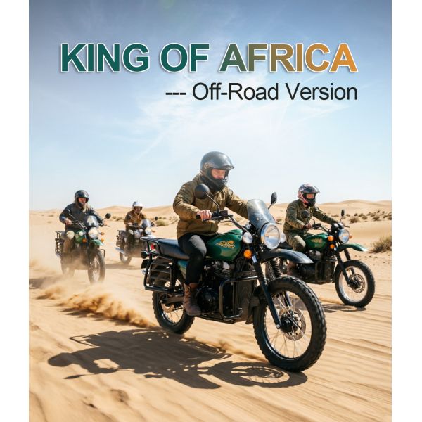 King of Africa 12000W Rated Power Electric Motorcycle with 72V 40Ah Lithium Iron Phosphate Battery and 85km Top Speed