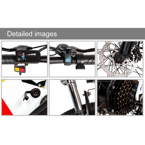 0.25kw Carbon Frame Electric Mountain Bike Multifunction 7Speed