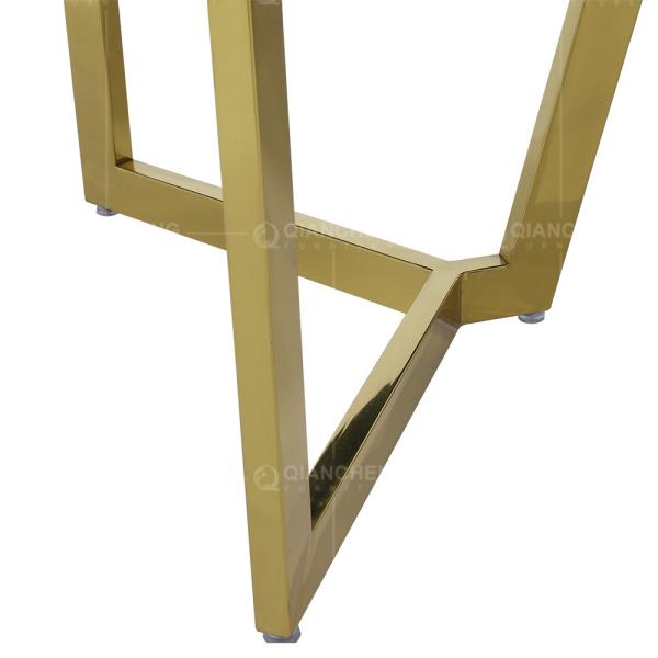A mesa de jantar de mármore luxuosa de 6 Seater aglomerou a mesa de jantar superior de pedra