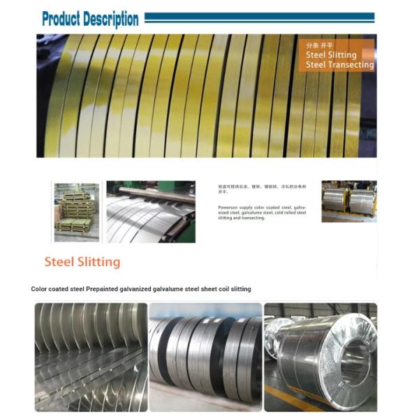 Customization Gl Aluzinc Steel Coils Color Coated Slitting Steel Coils For Construction