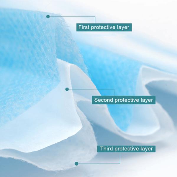 3 Ply Earloop Kids Disposable Protective Face Mask For Baby Children