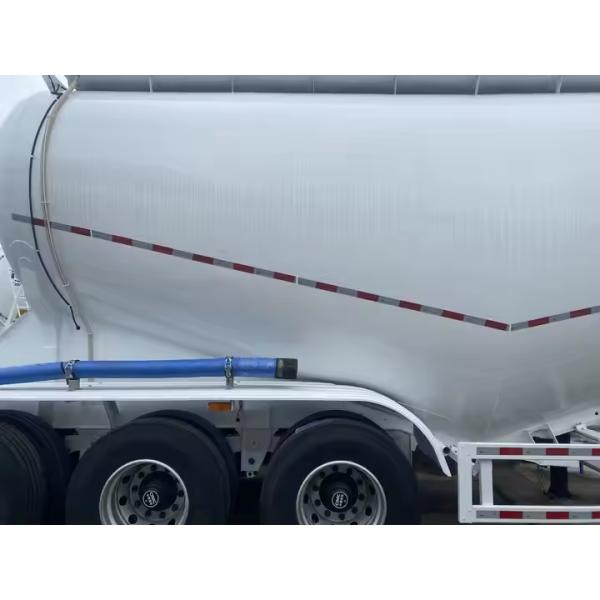 CIMC 3 axes Cisterne de poudre à haute résistance avec unité moteur diesel Semi-remorque