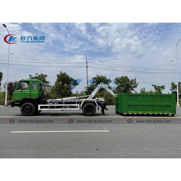 Dongfeng 153 Hydraulic Hook Lift Garbage Truck With 10m3 12m3 Container 