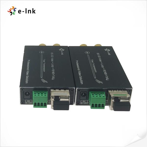 Mini 12G-SDI to Fiber Optic Converter with Audio, Tally, and RS485 Support
