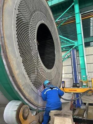 Tuyaux revêtus d'une soudure explosive en acier au titane ou à trois métaux pour échangeur de chaleur