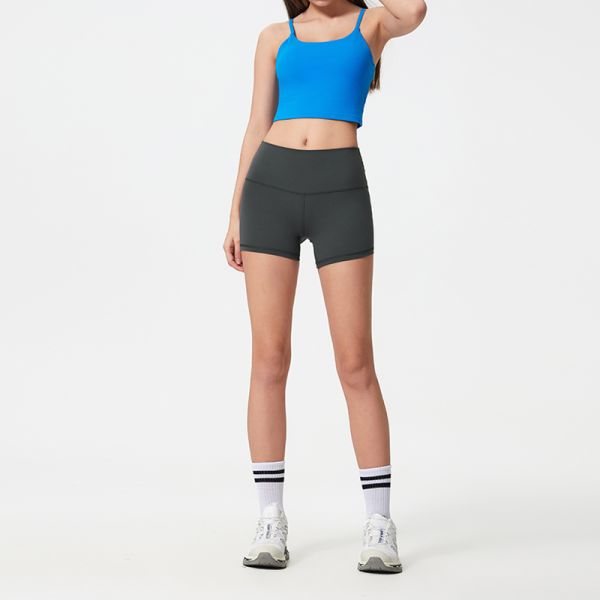 Buttery Soft Fabric High Waisted Workout Shorts Seamless 4 Way Stretch Form Fitting