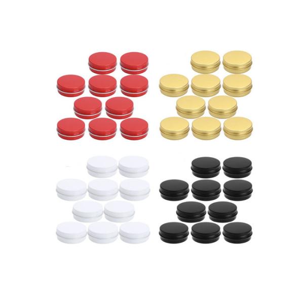 White Seal Cream Tin Containers Hand Cream Packaging Aluminum Cosmetic Tin