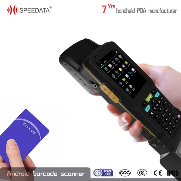 8GB ROM Android Handheld RFID Reader , Rugged UHF Scanner PDA Printer