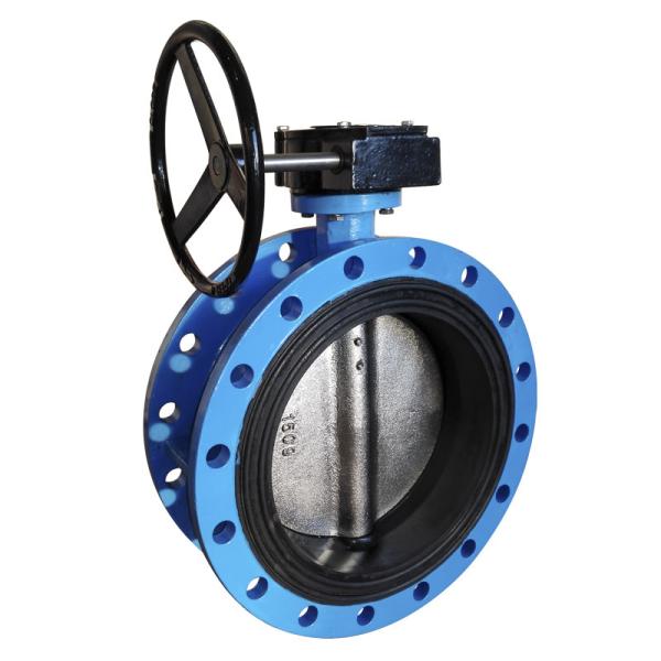BS AWWA DN150  Soft Sealing  Stainless Steel Double Eccentric Butterfly Valve