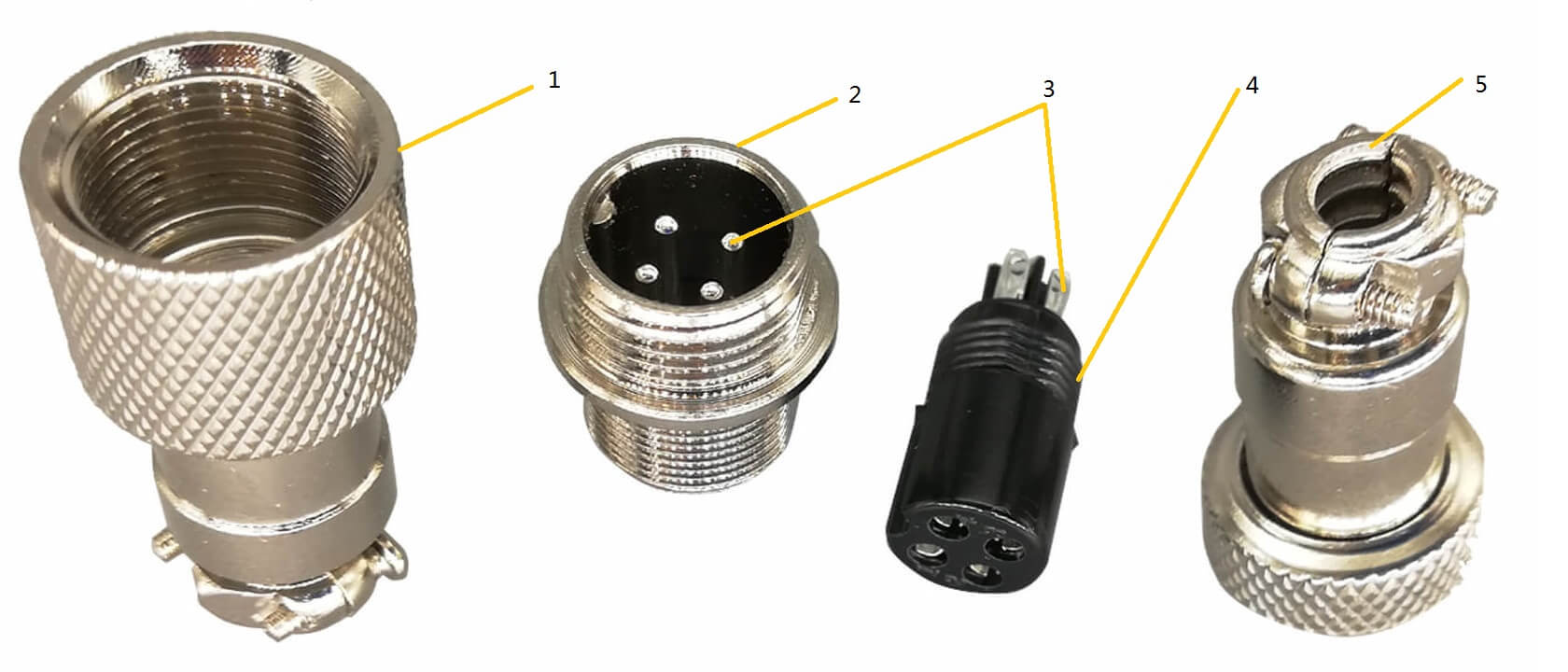 Военный мужчина контактного разъема Gx12 5 и женский 2 3 4 5 6 7 Pin 3A 200V