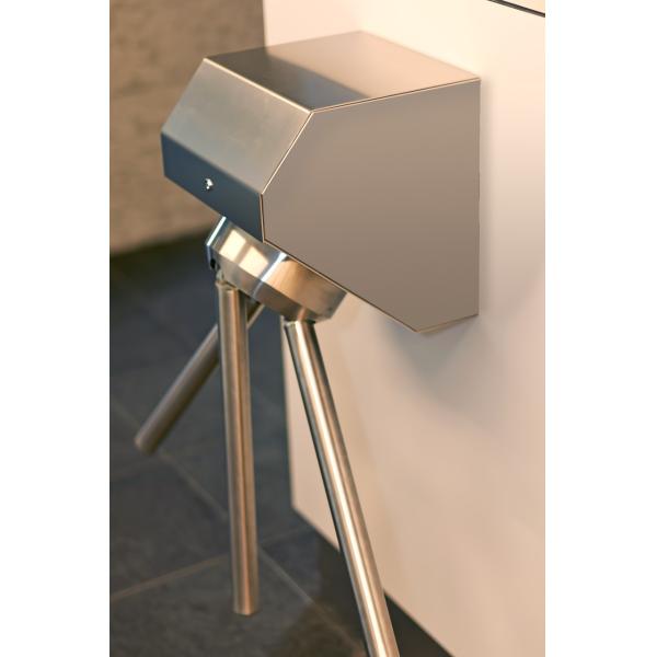 Wall Mounted Pedestrian Turnstile Gate Full Automatic Motorised For Bus Entrance Control