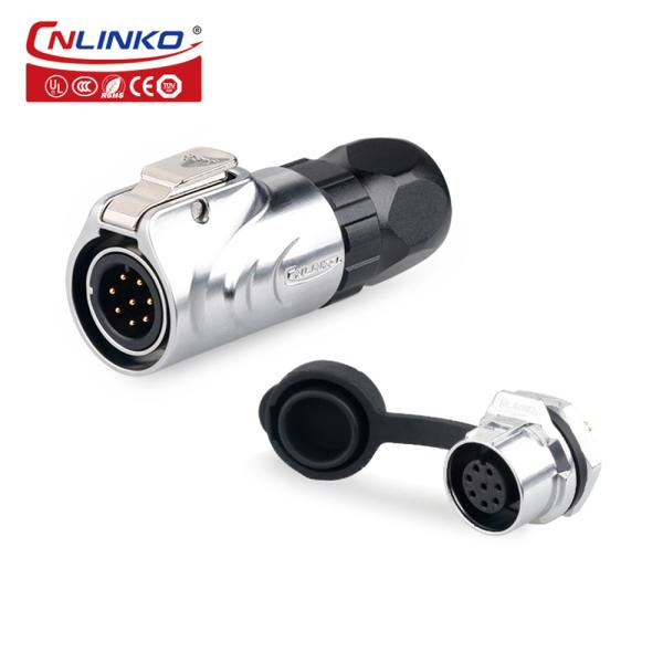 CNLINKO IP67 Waterproof LP12 8 Pin Male Female Power Connector with CE ROHS Certificates