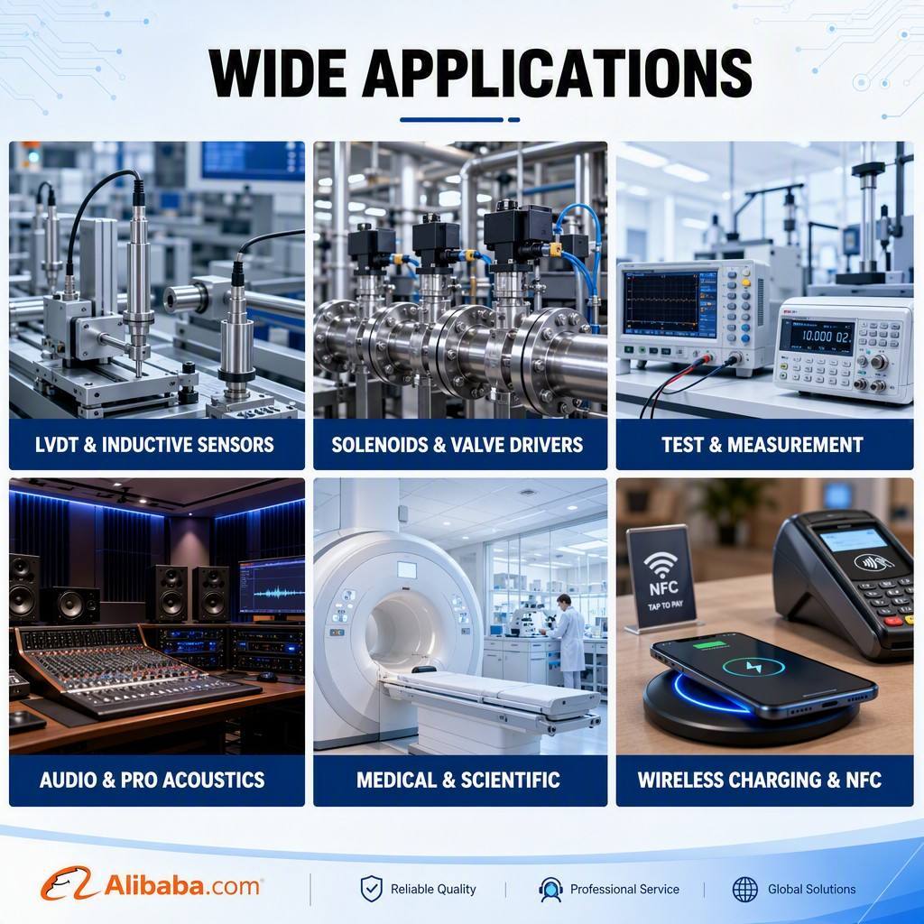 High Stability Precision Air Coil For Power Electronics And Filters