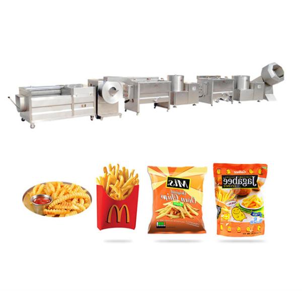 Commercial Frozen French Fries Production Line 3500KG 304 Stainless Steel