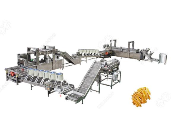500kg/H Hot Sale Automatic Plantain Chips Processing Machines Banana Chips Product Line