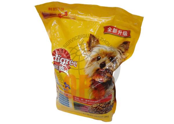 Large Pet Plastic Zipper Bags For Food Packaging Aluminium Laminated Material
