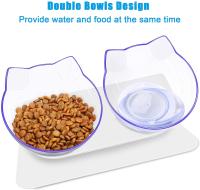 Elevado 15 grados inclinó el material aumentado del ABS de Cat Bowls