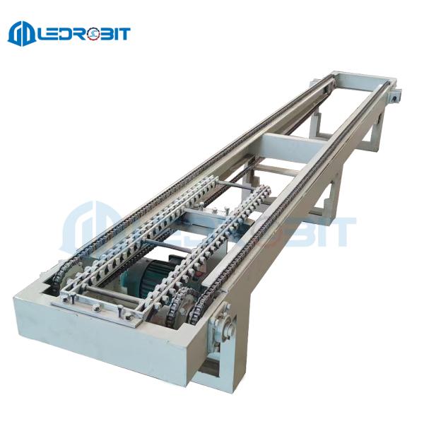 Heavy Duty Chain Conveyor Machine | Industrial Grade Motorized Slab & Brick Transport System