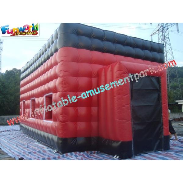 Nilón cubierto PVC inflable durable rojo de la tienda del partido con diseño del cubo