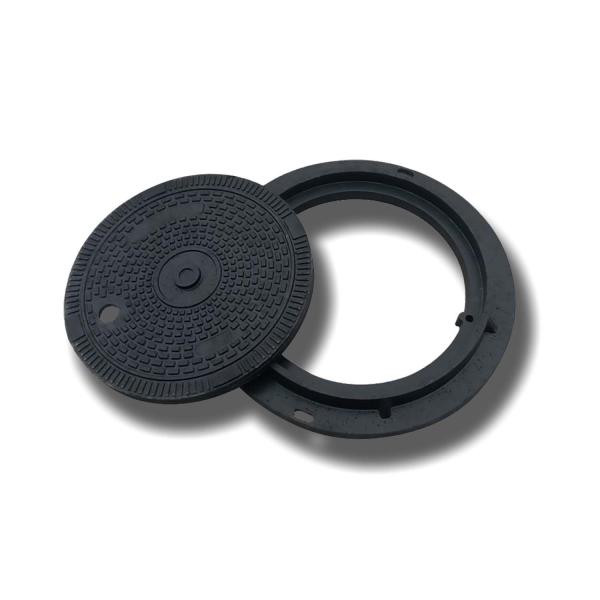 High Strength Load Bearing SMC Manhole Cover Anti Slip Lightweight Composite Solution 300mm A15