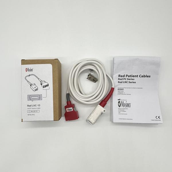 Original SET 2056 Red LNC-10 SpO2 Patient Extension Cable LNCS 9 Pin to Red 20 Pin Connector