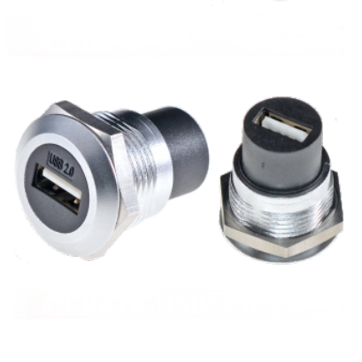 USB 2.0 Zinc Alloy Round Data Connector for Dustproof Audio Data Transfer Solution