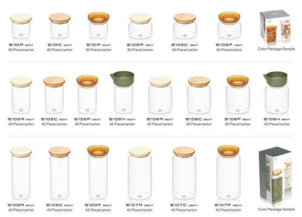 Borosilicate Glass Pasta Storage Containers Food Jars For Kitchen Spice