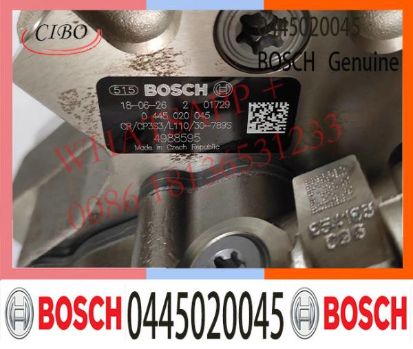 0445020045 pompe à carburant pour moteur Diesel BOSCH 0445020045 0445020150 pour CUMMINS 5264248 4982057 3971529 DAF 1409696 1702932