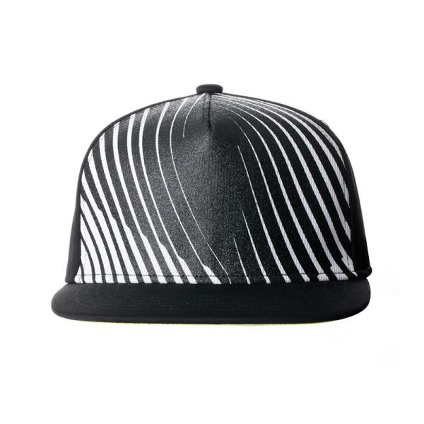 Hip Hop 5 Panel New Era Snapback Caps Custom Embroidery Logo 58cm