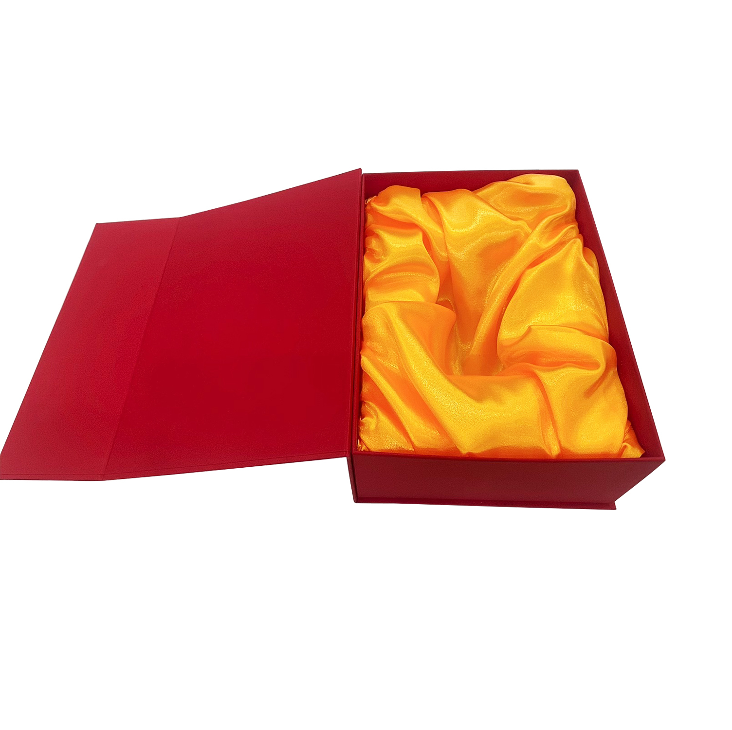 Customized Size Magnetic Gift Box with Silk Fabric Tray and Floral Design for Skincare and Perfume