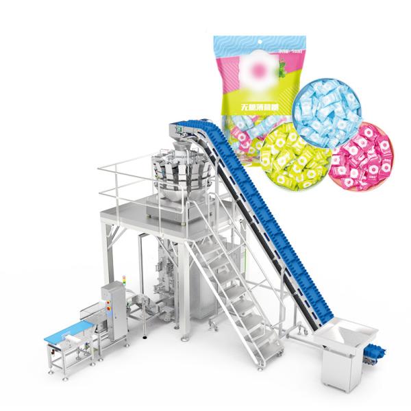Automatic Potato Chips Pillow Bag Packaging Machine with Multi Head Weigher Vertical Packing Machine for Snackes