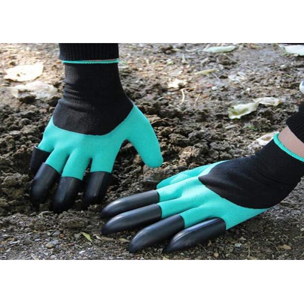 Cut Resistant Garden Work Gloves Hand Care Nails With Digging Planting Claws