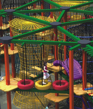 Safe Outdoor Adventure Playground For Park / School /  Mall