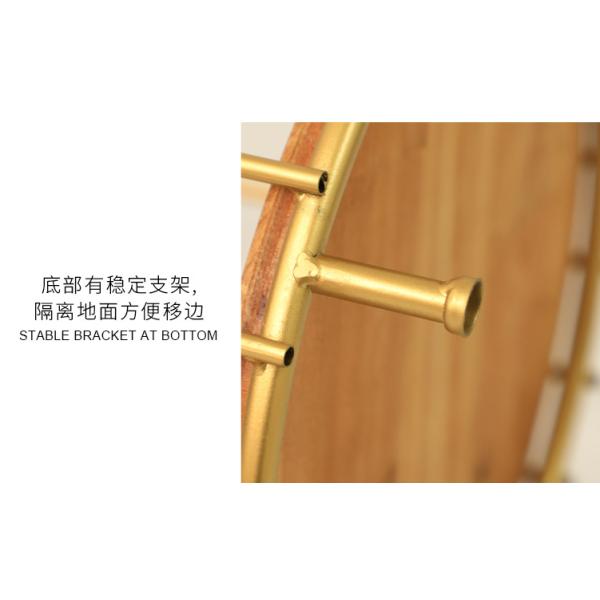 Birdcage 5 Tier Flower Pot Stand , Gold Wrought Iron Flower Stand