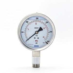 All Stainless Steel Pressure Gauge Shock Resistant 233.50.063 WIKA