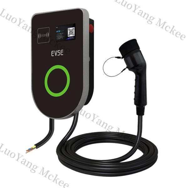 7kW 14kW 22kW  U Shape Evse Wallbox Ev Fast Charging Car Charger Box Type 1 Socket Level 2 Charger Station