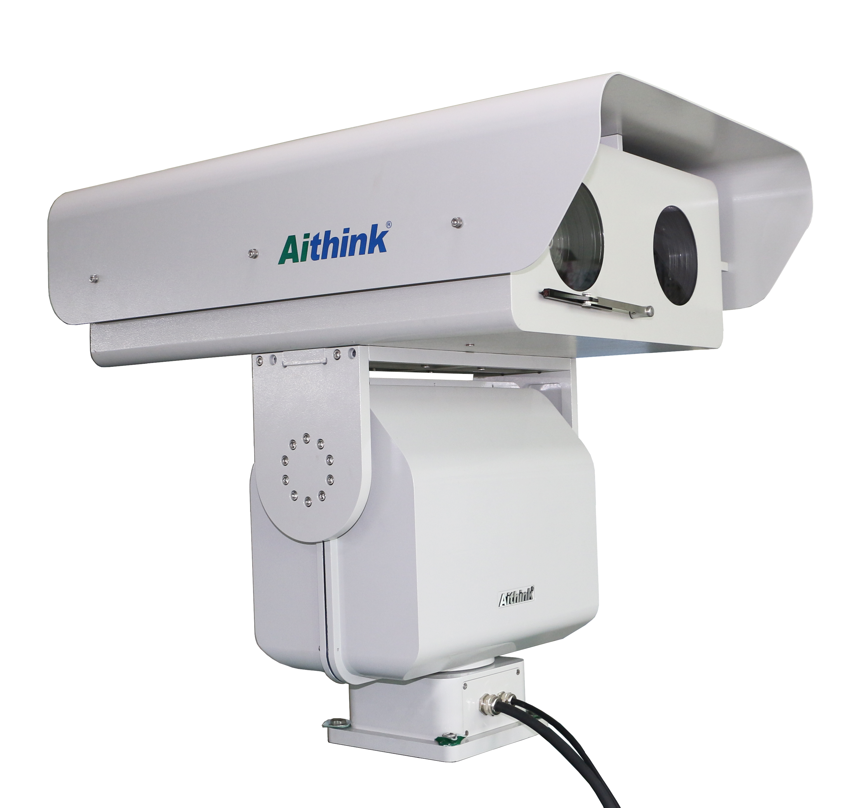 Caméra de sécurité infrarouge longue portée, panoramique à 360°, distance IR de 3000m