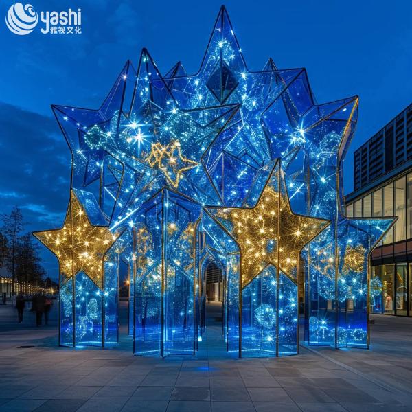 Custom LED Starry Sky Art Installation for Outdoor Events