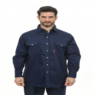 EN11612 fogo - camisa retardadora 7.5oz do trabalho