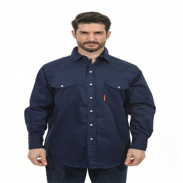 EN11612 fogo - camisa retardadora 7.5oz do trabalho